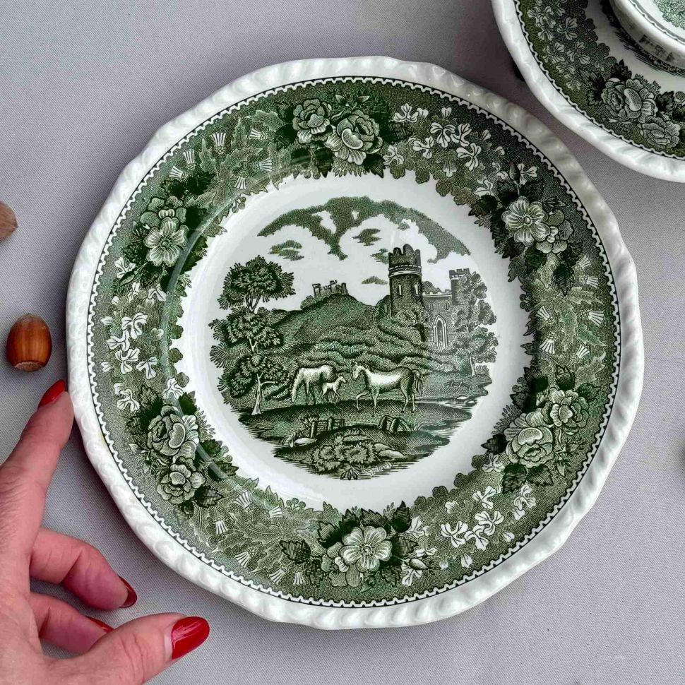 Тарелка Adams Wedgwood group English Scenic 20 см Англия  