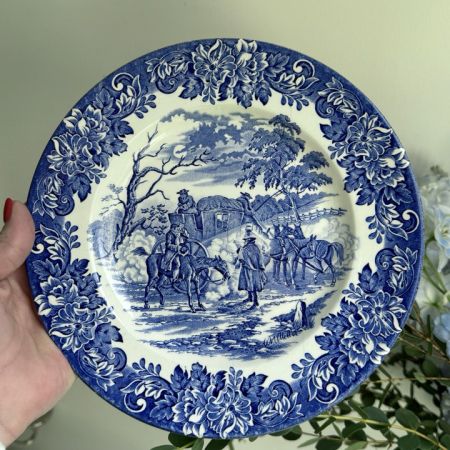 Тарелка Staffordshire Dickens 22 см Ironstone Англия