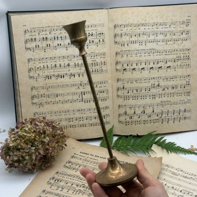 Подсвечник на одну свечу 23 см латунь