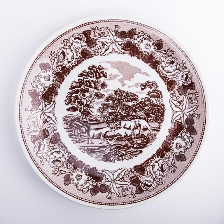 Тарелка большая Швейцарский пейзаж 