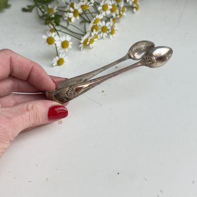 Щипцы для льда и сахара 11 см мельхиор 