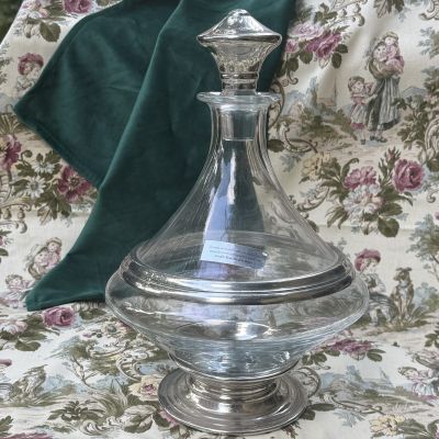 Графин декантер 1.6 л ручной работы на подставке Франция