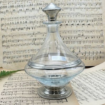 Графин декантер 1.6 л ручной работы на подставке Франция