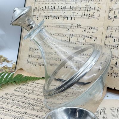 Графин декантер 1.6 л ручной работы на подставке Франция