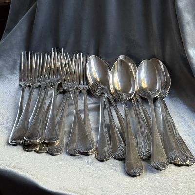 Вилка столовая 21 см Christofle серебрение Франция 150 лет