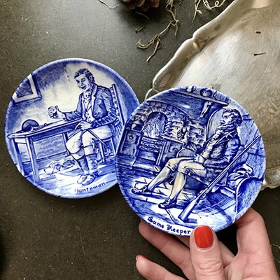 Блюдце подставка Алкоголики Wedgwood 2 шт. охотник и егерь