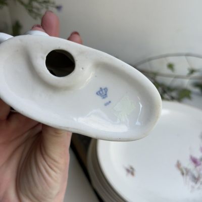 Статуэтка Lippelsdorf Пара лошадей номерная 12 см фарфор Германия