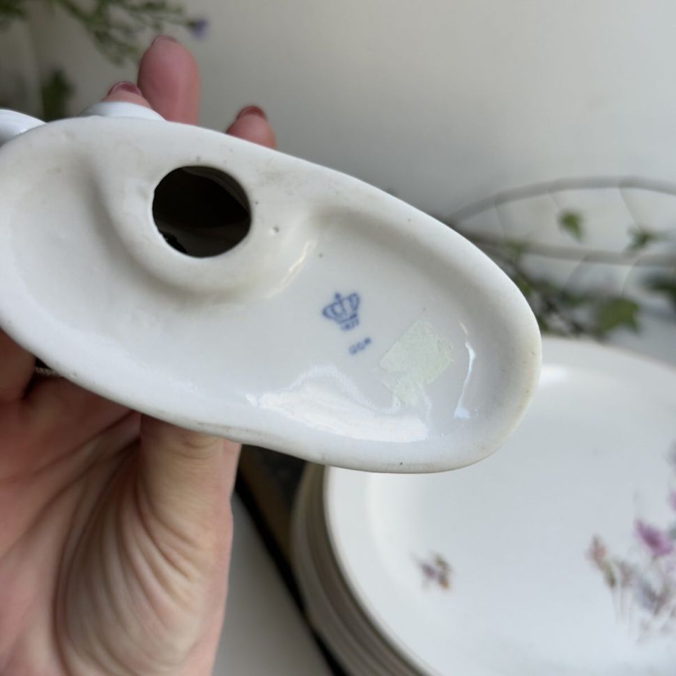 Статуэтка Lippelsdorf Пара лошадей номерная 12 см фарфор Германия