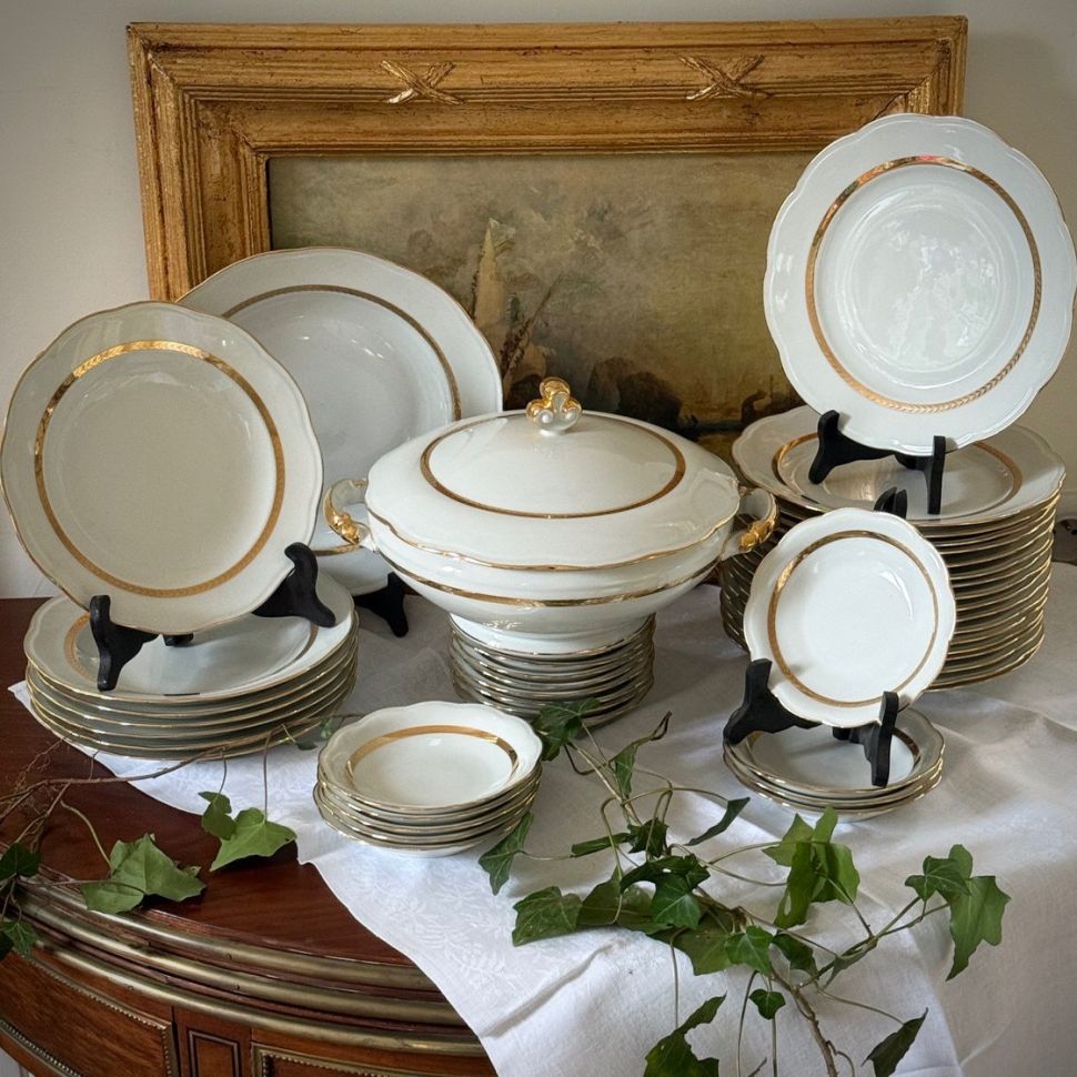 Миска Золотая кайма 15 см фарфор Франция