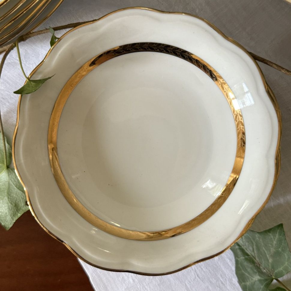 Миска Золотая кайма 15 см фарфор Франция