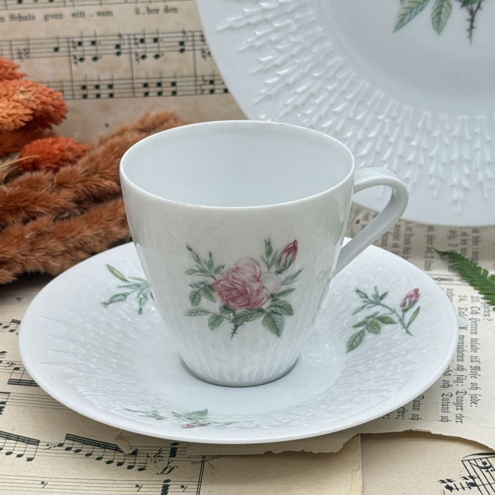 Чайное трио Hutschenreuther Rosita 160 мл Бавария Германия 