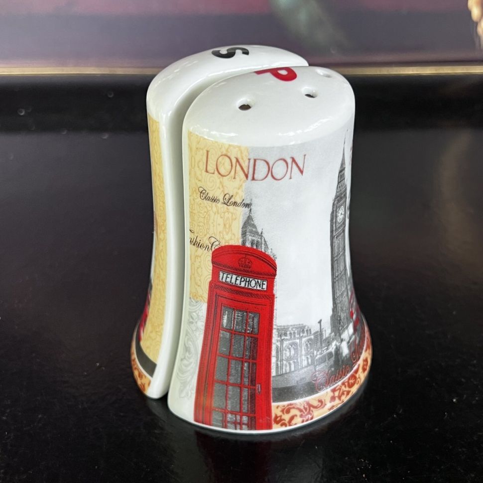 Солонка и перечница London набор 10 см керамика