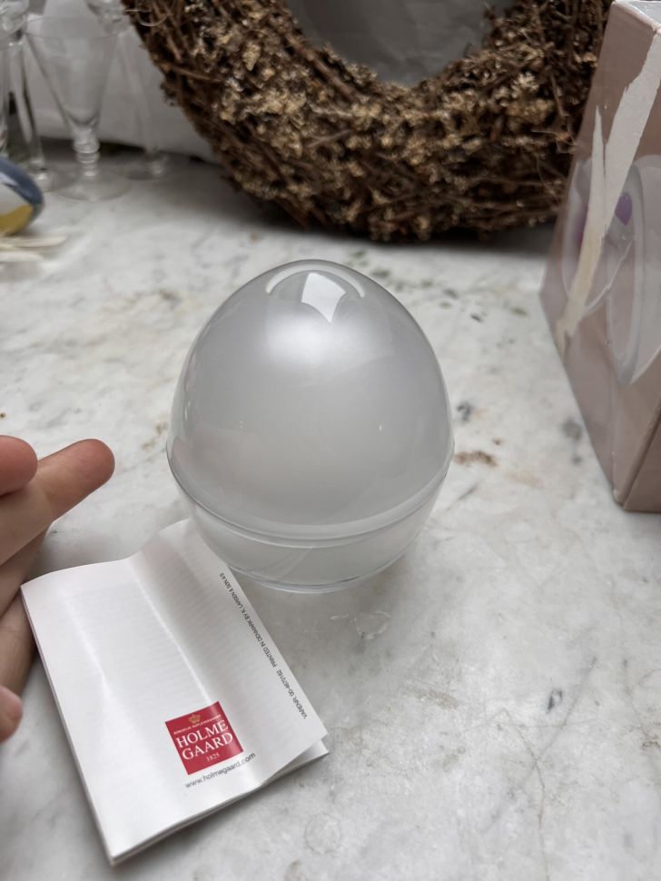 Подставка для яйца с крышкой Holme Gaard 10 см стекло Дания