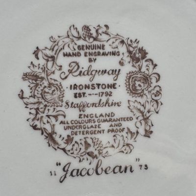Салатник Ridgway Staffordshire Jacobean 23 cм Ironstone Англия