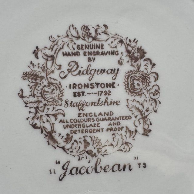 Салатник Ridgway Staffordshire Jacobean 23 cм Ironstone Англия