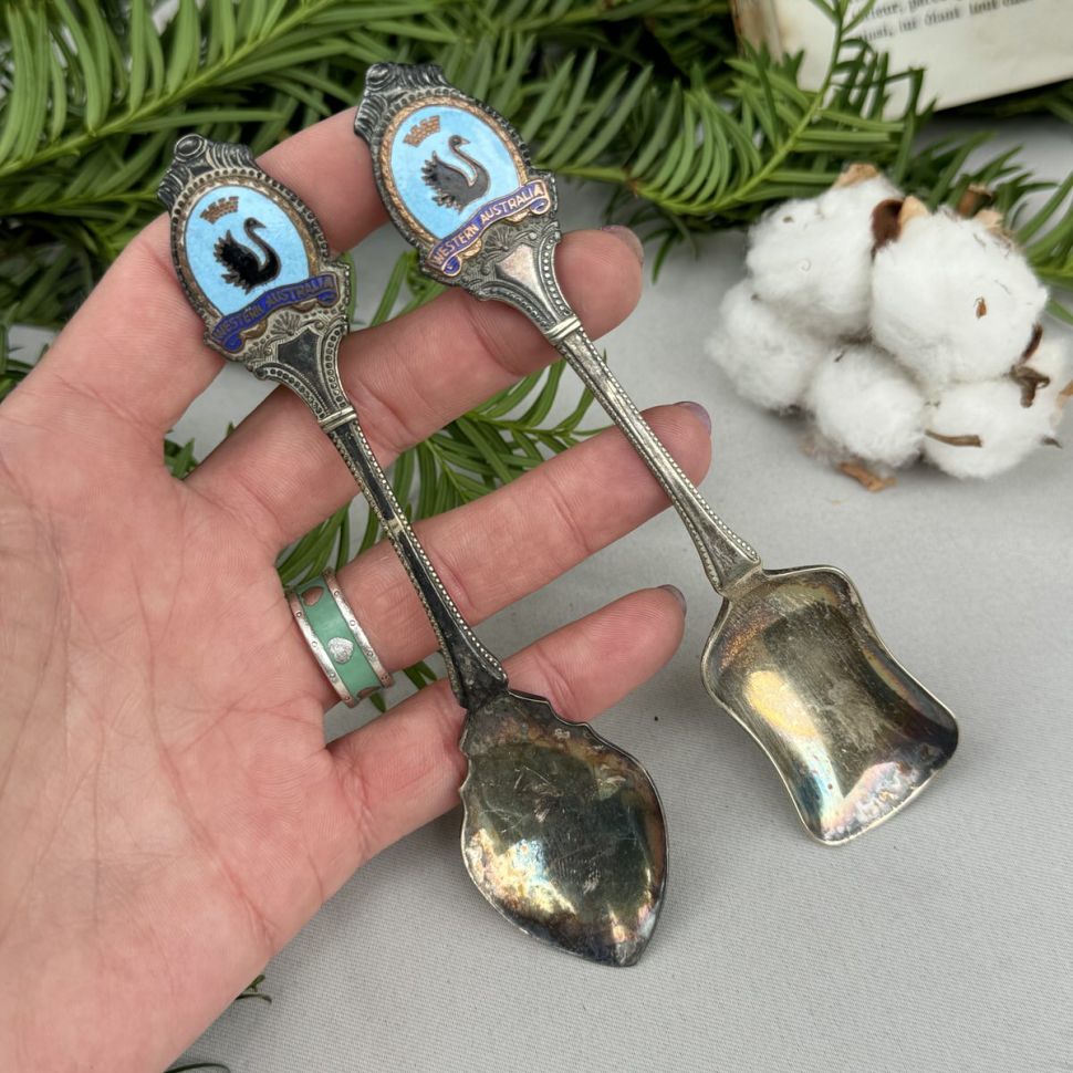 Ложка лопатка Western Australia 14 см мельхиор набор 2 шт.