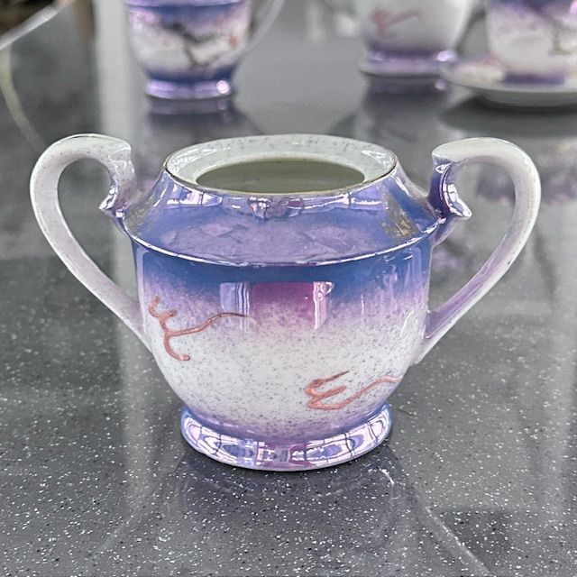 Сахарница без крышки Дракон 13 см фарфор Япония