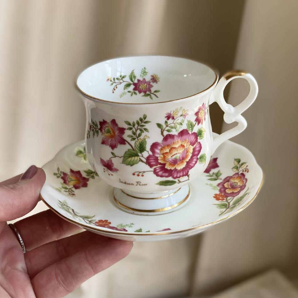 Чайная пара 200 мл Royal Ascot Indian Rose фарфор 