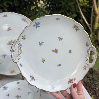 Блюдо с ручками Hutschenreuther Mirabell 30 см фарфор Германия