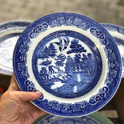 Тарелка глубокая 24 см Шинуазри Gustafsberg Willow Швеция (микроскол)