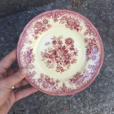 Тарелка пирожковая 17,5 см  Asiatic pheasants (Fasan), Фазаны, Gustavsberg, Швеция, микроскол на ободе