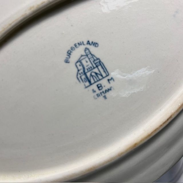 Соусник на блюде ВиллеройБох Burgenland синий 400 мл фарфор Германия