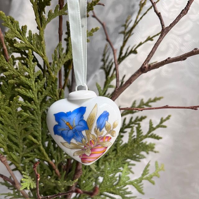 Подвес Hutschenreuther Сердце фарфор 5 см Германия 