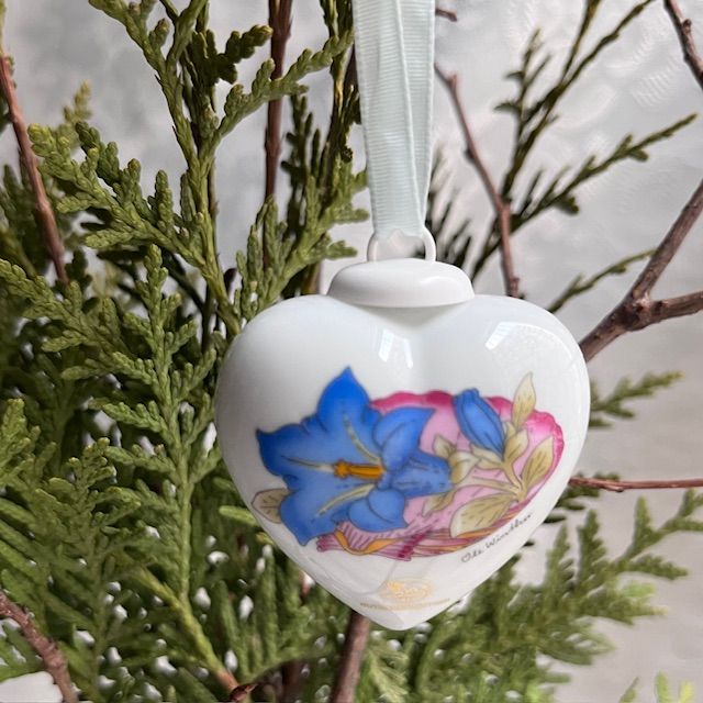 Подвес Hutschenreuther Сердце фарфор 5 см Германия 