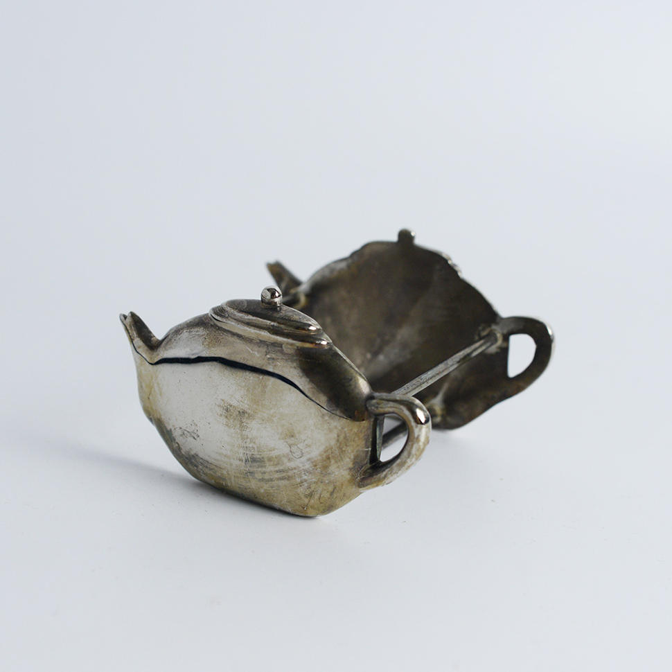 Подставка для чайных пакетиков мельхиор