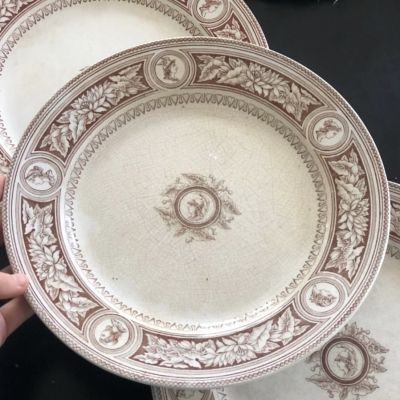 Тарелка 27 см Gustasberg Minerva 150 лет Швеция (без клейма)