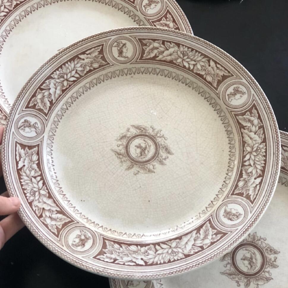 Тарелка 27 см Gustasberg Minerva 150 лет Швеция (без клейма)