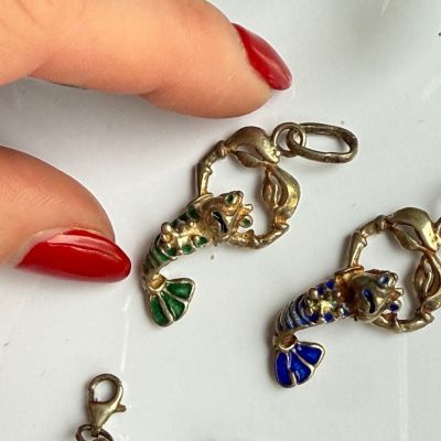 Подвеска Рак зеленый 3,5 см в стиле Thomas Sabo 925