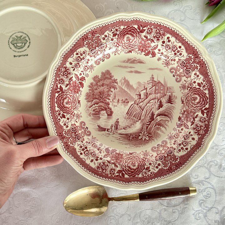 Тарелка глубокая 23 см ВиллеройБох Burgenland фарфор Германия