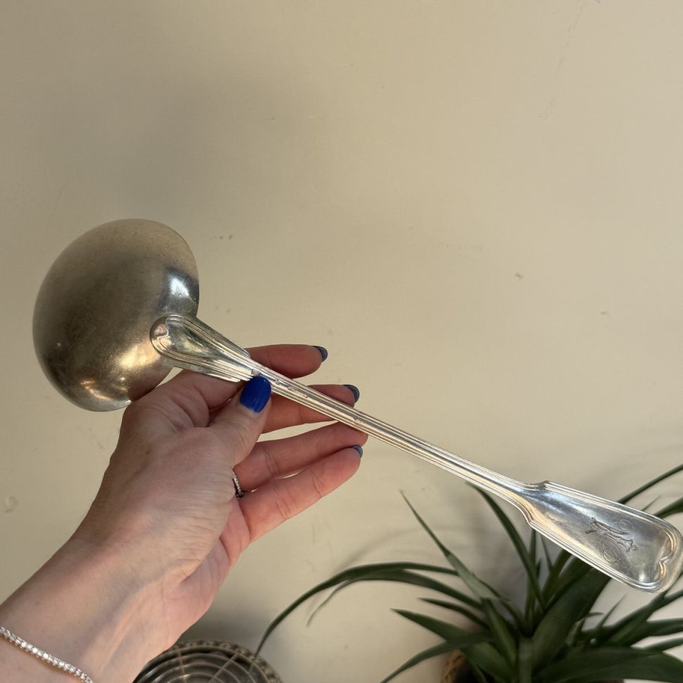 Половник Christofle 31 см серебрение Франция 150 лет