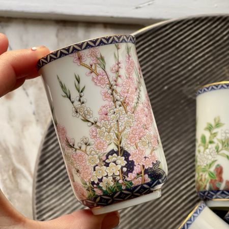 Чашка Franklin porcelain Япония 1981 г 125 мл Сакура