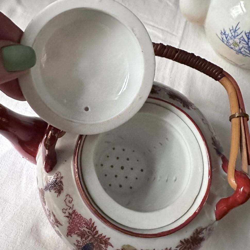 Чайник с ситом Гейши в саду у Фудзиямы 1 л фарфор Япония