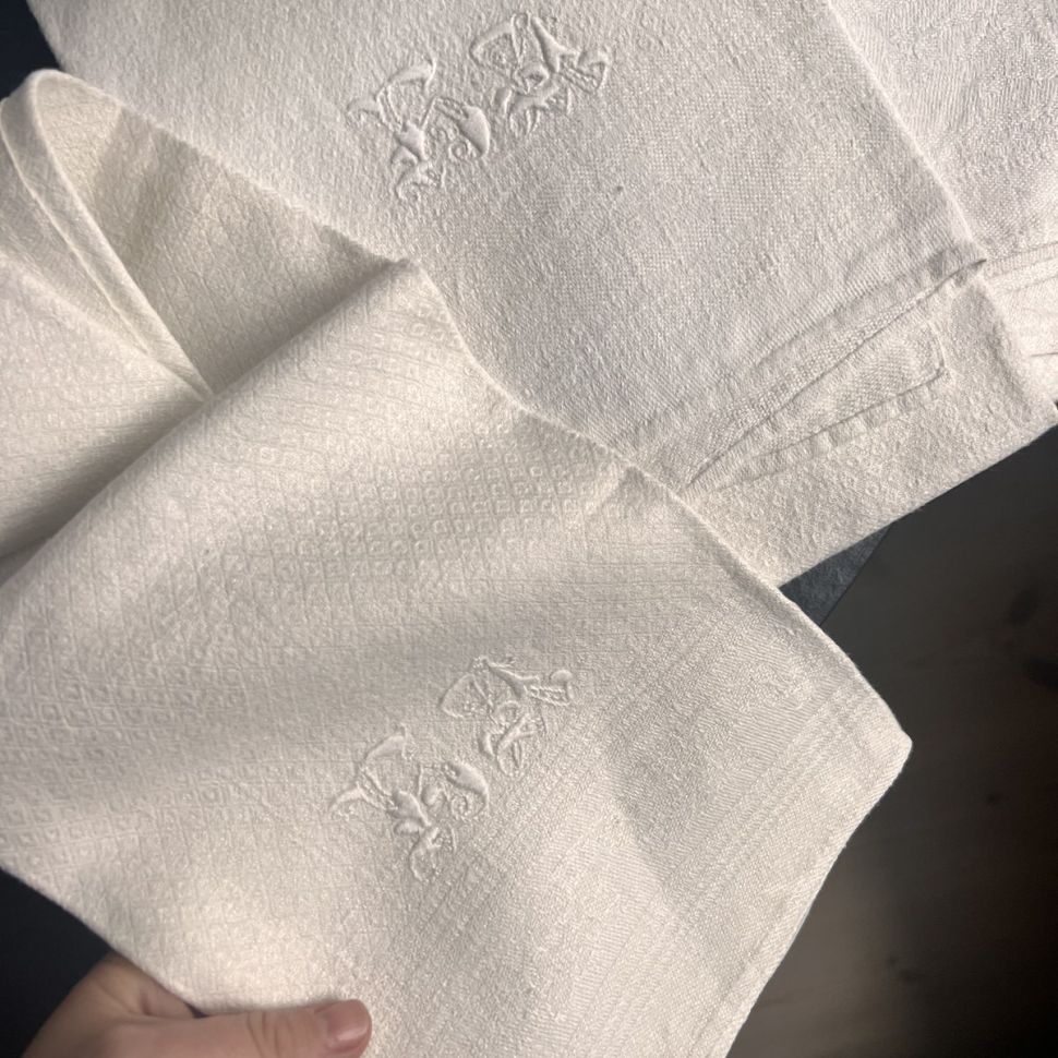 Полотенце кухонное 53х73 см лен вышивка