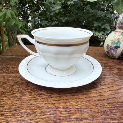 Чайная пара Rosenthal Classic Rose с золотой каймой 200 мл Германия