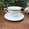 Чайная пара Rosenthal Classic Rose с золотой каймой 200 мл Германия   