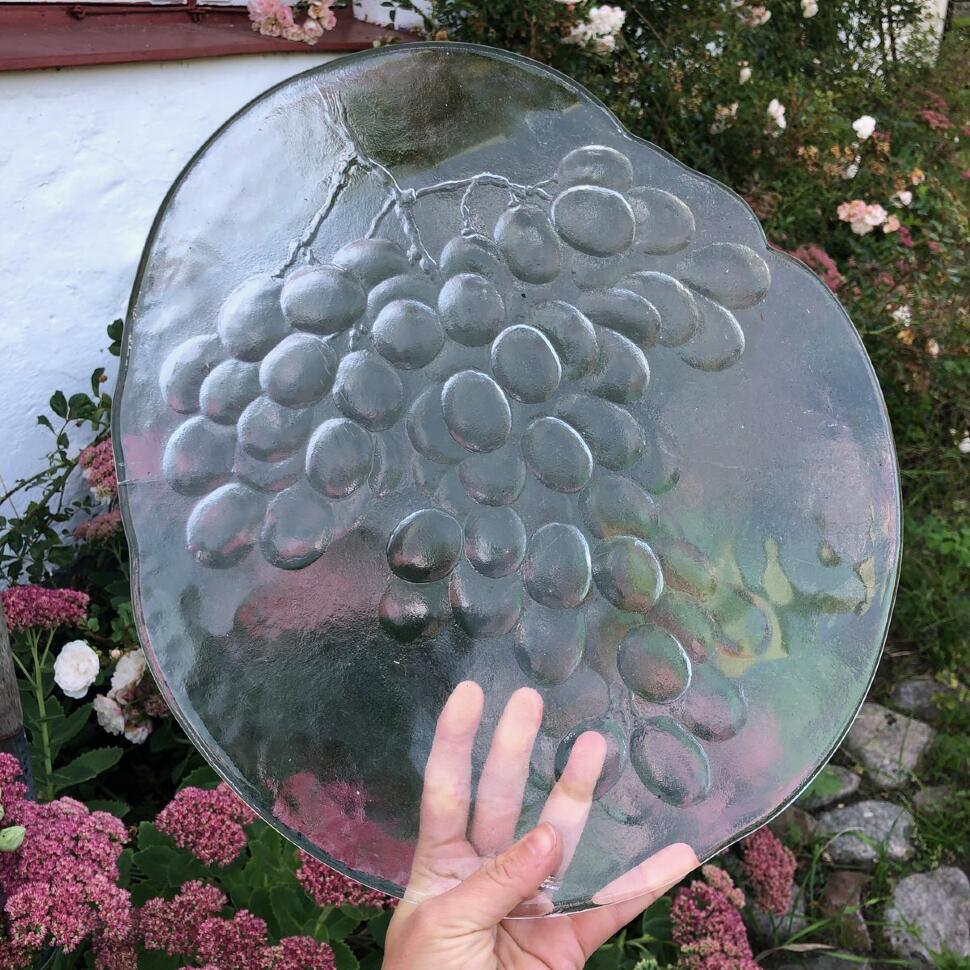 Блюдо Виноград 38 см Boda хрусталь vindruver Швеция