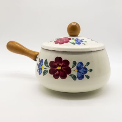 Сотейник1,5 л эмалированный Цветы