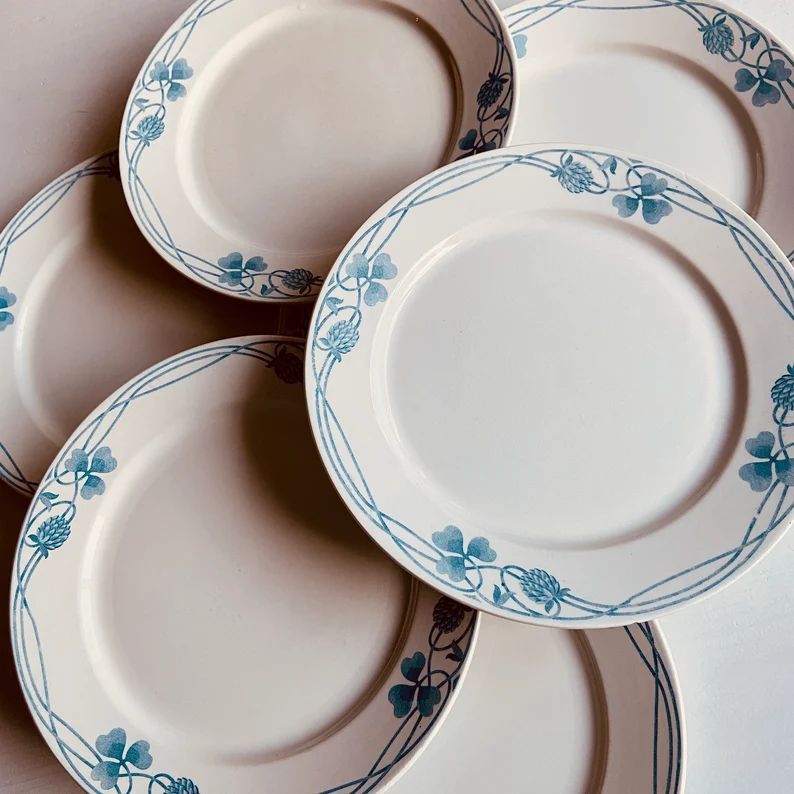 Тарелка Sarreguemines Trefle Модерн 24 см Франция