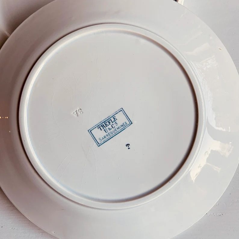 Тарелка Sarreguemines Trefle Модерн 24 см Франция