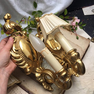 Бра пара классика с плафоном дерево