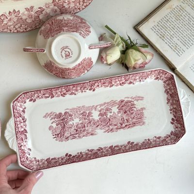 Блюдо Enoch Wedgwood Woodland красный 35 см Англия