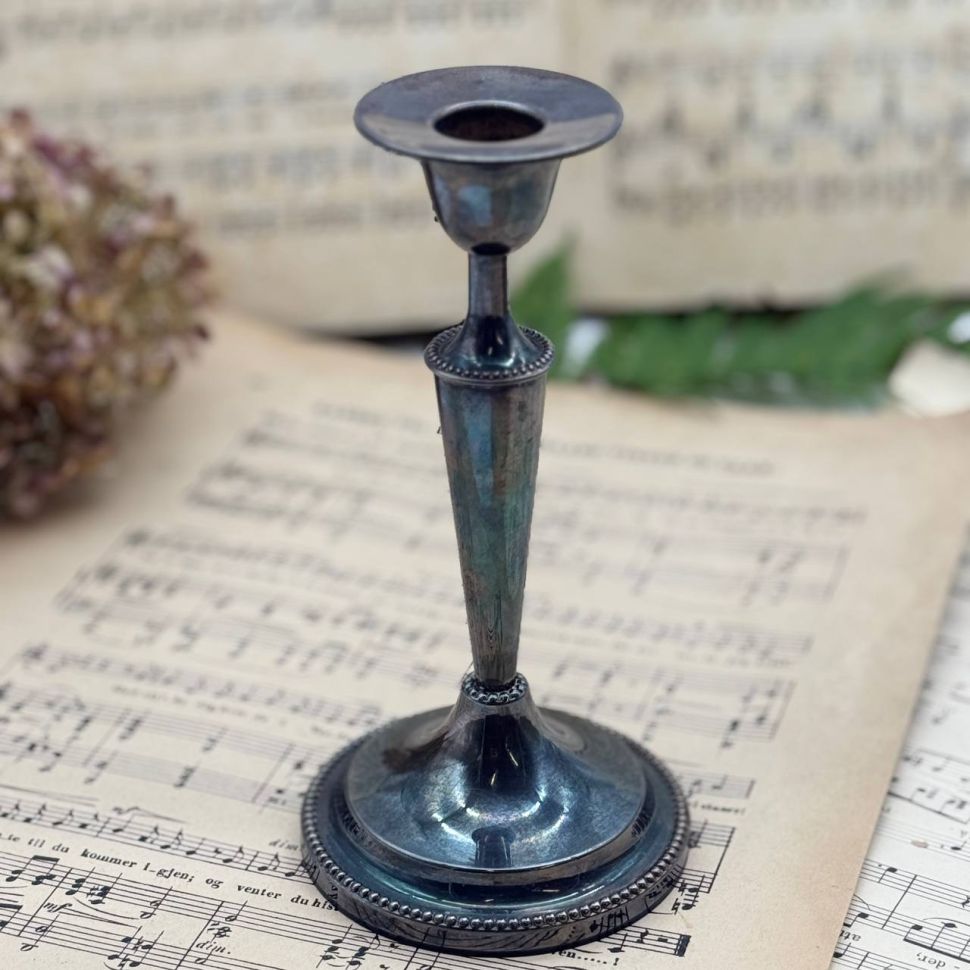 Подсвечник на одну свечу 18 см KELTUM мельхиор