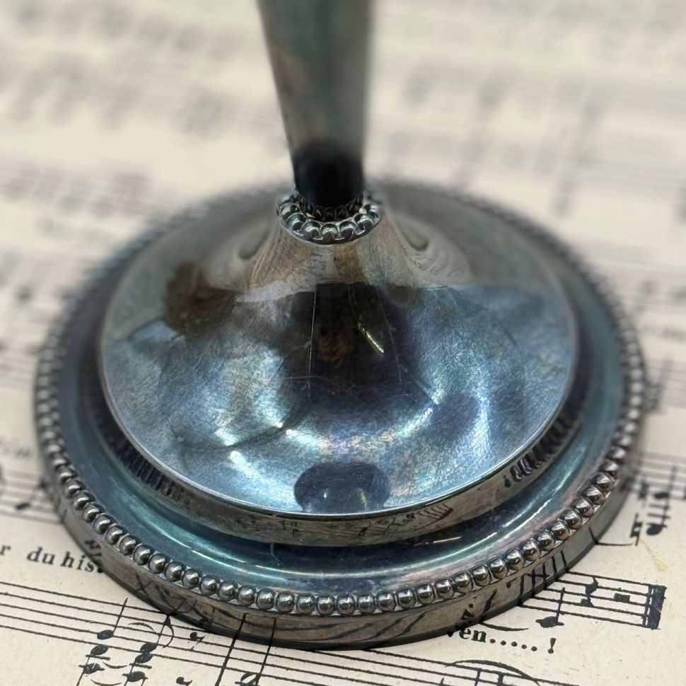 Подсвечник на одну свечу 18 см KELTUM мельхиор