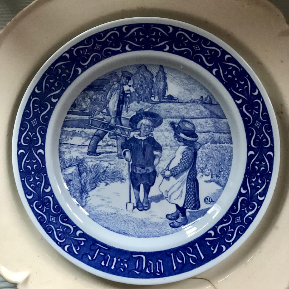Тарелка Rorstrand Sweden Fars Dag 1981 Limited Edition