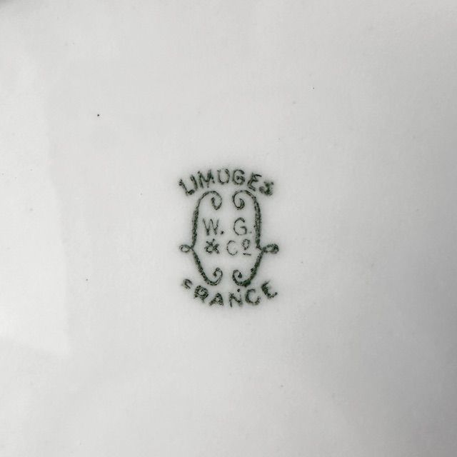 Тарелка Limoges WG et Cie конец XIX в 25 см фарфор Франция 1 категория