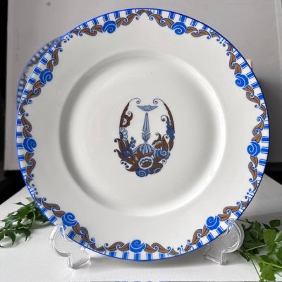 Тарелка Limoges WG et Cie конец XIX в 25 см фарфор Франция 1 категория